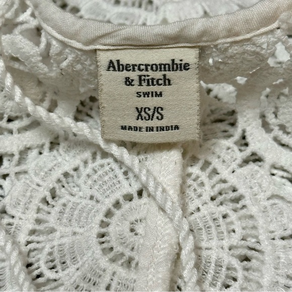 Abercrombie & Fitch Womens Sz XS S White Lace Tunic Sleeveless Swim Cover Up - Picture 3 of 12